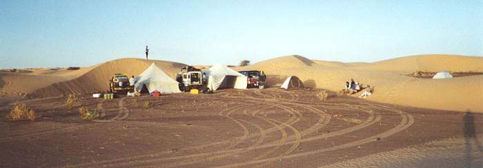 1er campement dans les dunes