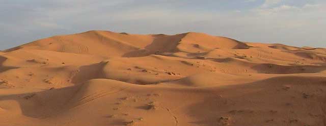 les dunes d'Al Shamsi