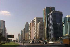 Sortie de Dubai Autoroute d'Abu Dhabi